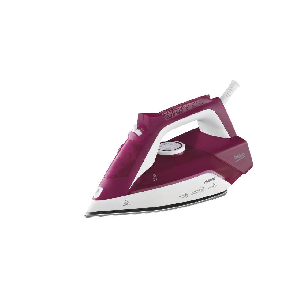 Beko Steam Iron 2600 Watt 240 ml Red SIM 3126 R. Beko Steam Iron 2600 Watt 240 ml Red SIM 3126 R.